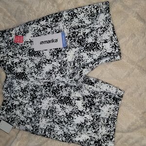 Marika Women's Black and White Shorts
